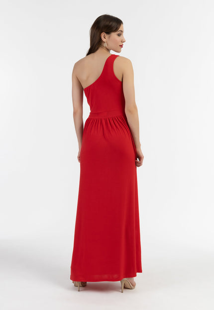 faina Damen One-Shoulder Maxi Kleid