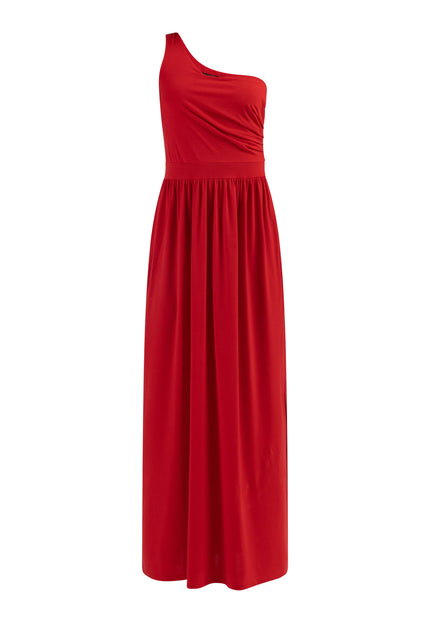 faina Damen One-Shoulder Maxi Kleid