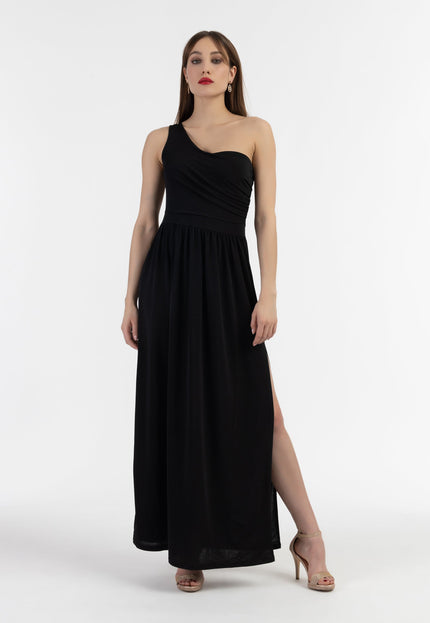 faina Damen Ein-Schulter Maxi Kleid