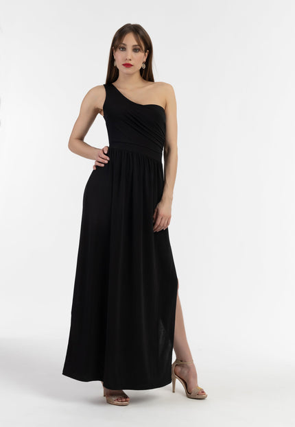 faina Damen Ein-Schulter Maxi Kleid