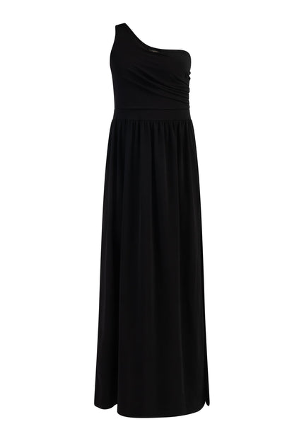 faina Damen Ein-Schulter Maxi Kleid