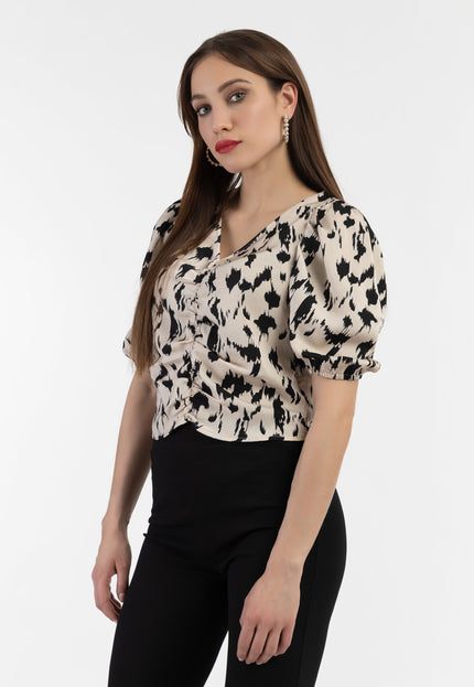 faina Damen Drapierte Bluse