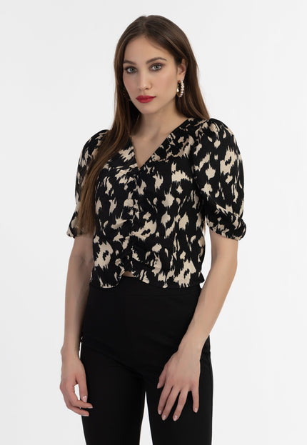 faina Damen Drapierte Bluse