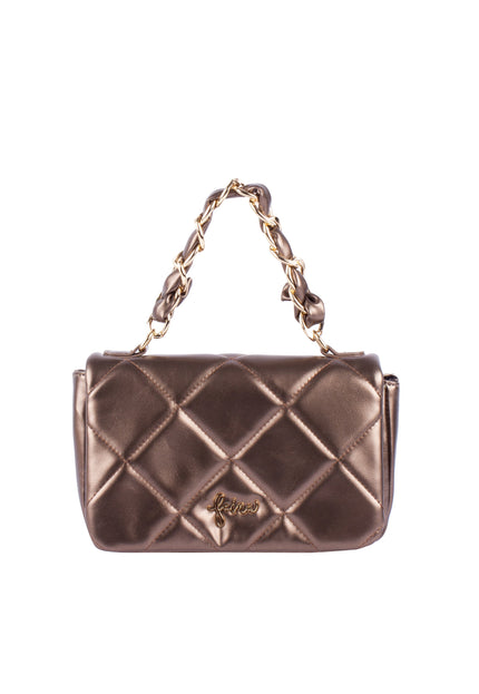 faina Women's Shoulder Bag In A Metallic Look