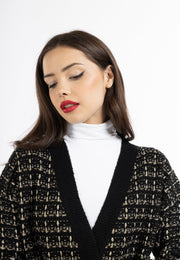 faina Women's Cardigan With Fancy Yarn