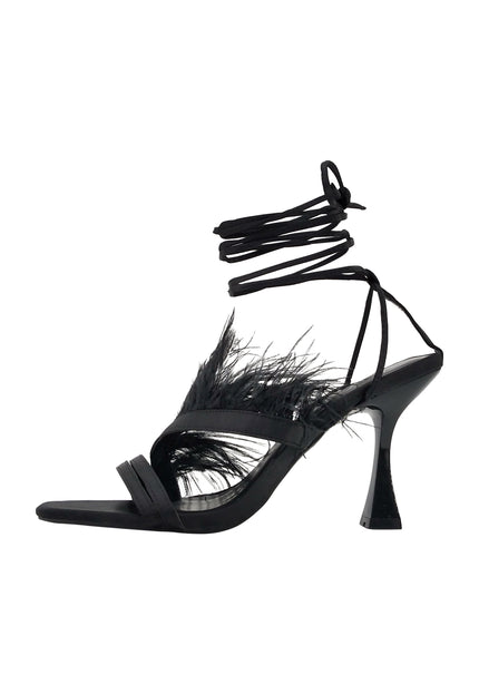 faina Women's Sandal With Feathers