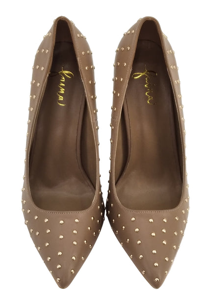 faina Damen Pumps mit Nieten