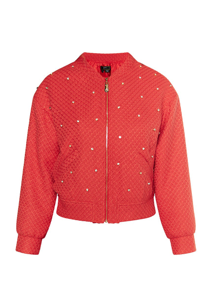 faina Damen Boucé-Jacke mit Strass