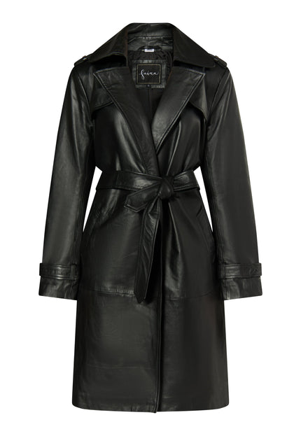 faina Women's Leather Coat