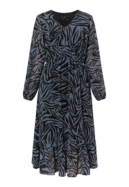 faina Damen Zebra-Print Kleid