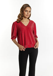 faina Damen Glitzer Shirt