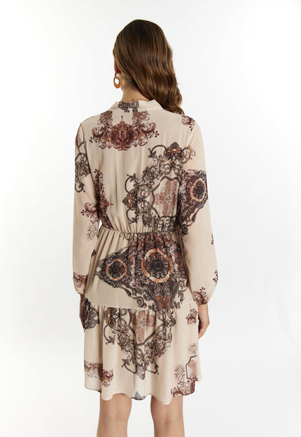 faina Women's Dress With Baroque Print