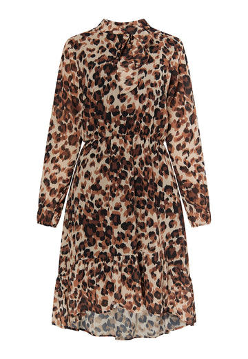 faina Women's Dress With Leopard Print