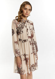 faina Women's Dress With Baroque Print
