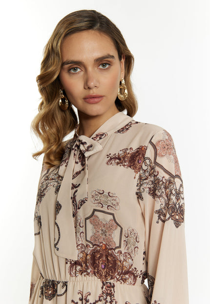 faina Women's Dress With Baroque Print