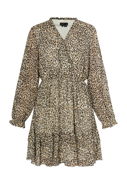 faina Women's Mini Dress With Leopard Print