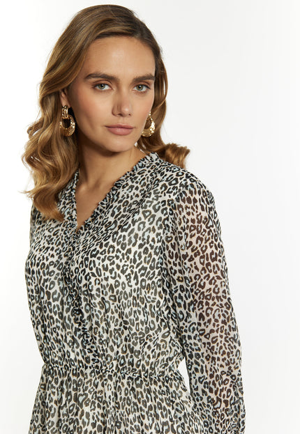 faina Women's Mini Dress With Leopard Print