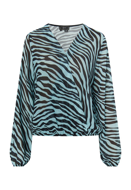 faina Damenbluse mit Zebra-Print