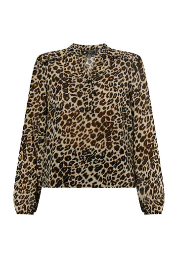 faina Women's Leo Print Blouse