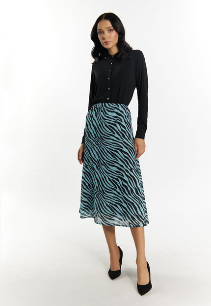 faina Damen Zebra-Print Rock