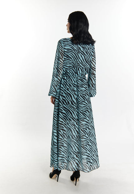 faina Damen Zebra-Print Kleid