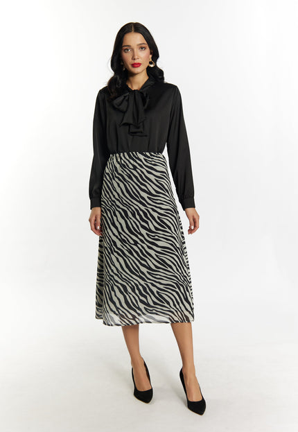 faina Damen Zebra-Print Rock