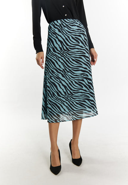 faina Damen Zebra-Print Rock