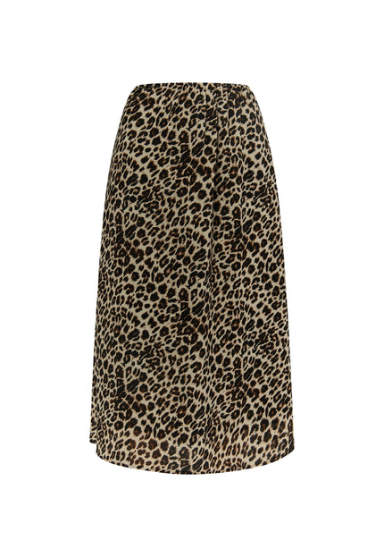 faina Women's Skirt With Leopard Print