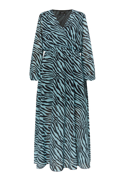 faina Damen Zebra-Print Kleid