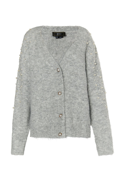 faina Damen Cardigan mit Perlen