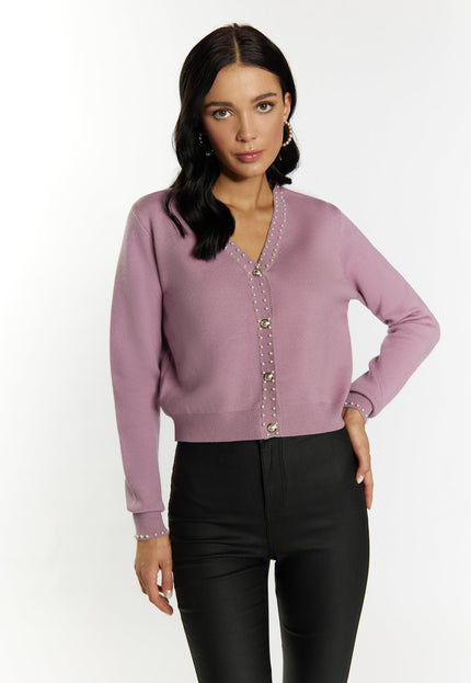 faina Women's Cardigan With Pearl