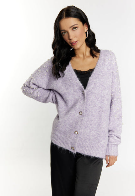 faina Damen Cardigan mit Perlen