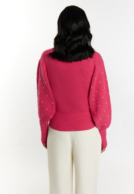 faina Women's Knitted Sweater With Pearl