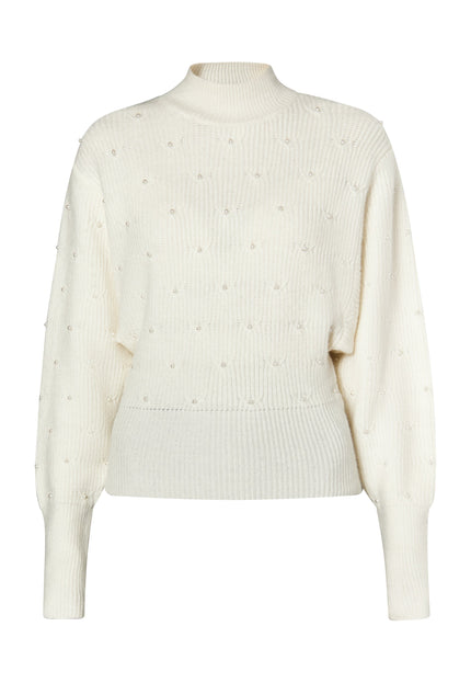 faina Women's Knitted Sweater With Pearl