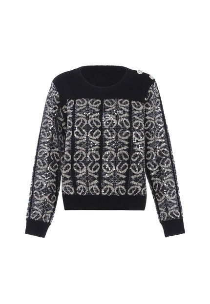 faina Women's Knitted Sweater With Sequin