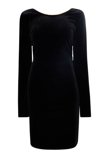 faina Women's Velvet Dress With Rhinestones
