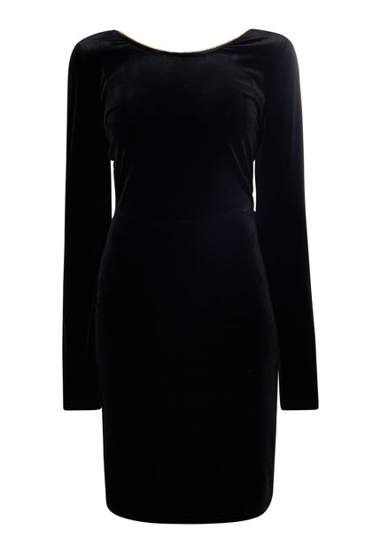 faina Women's Velvet Dress With Rhinestones