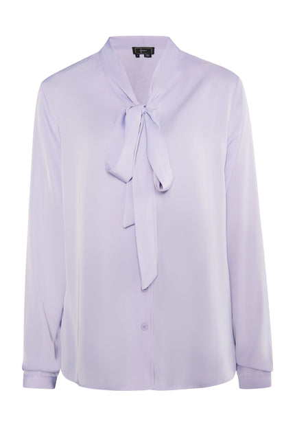 faina Damen Bluse mit Schleifenkragen