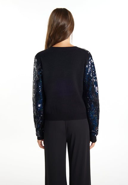 faina Damen Cardigan mit Pailletten