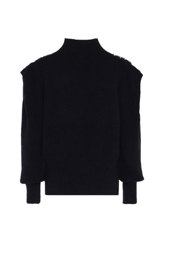 faina Damenpullover mit Perlen