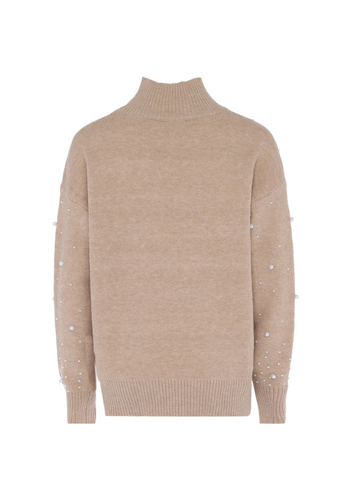 faina Sweter Damski z Perłami