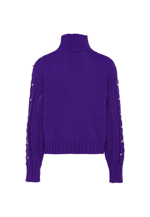 faina Sweter Damski z Perłami