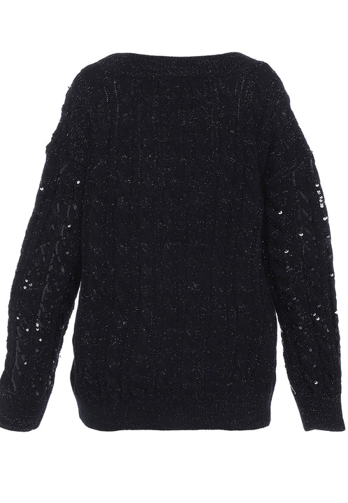faina Women's Knitted Sweater With Sequin