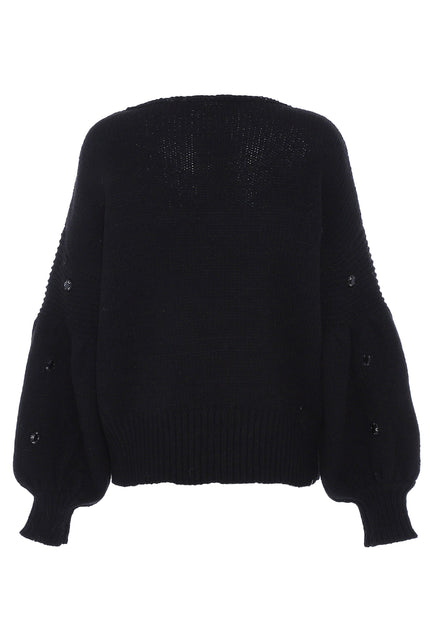 faina Women's Sweater With Rhinestone