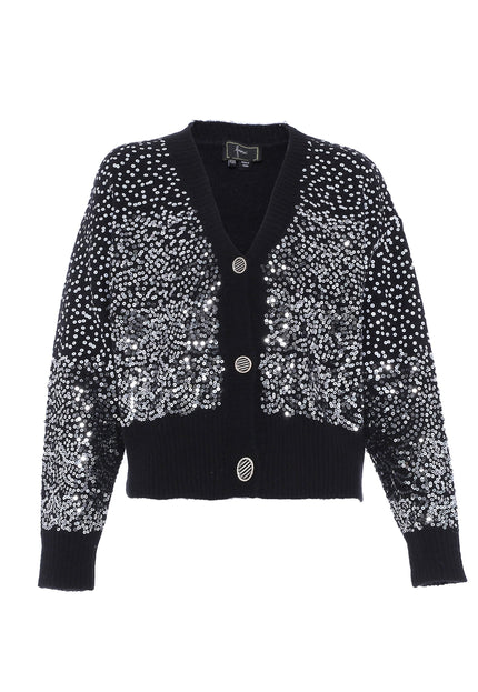 faina Damen-Cardigan mit Pailletten