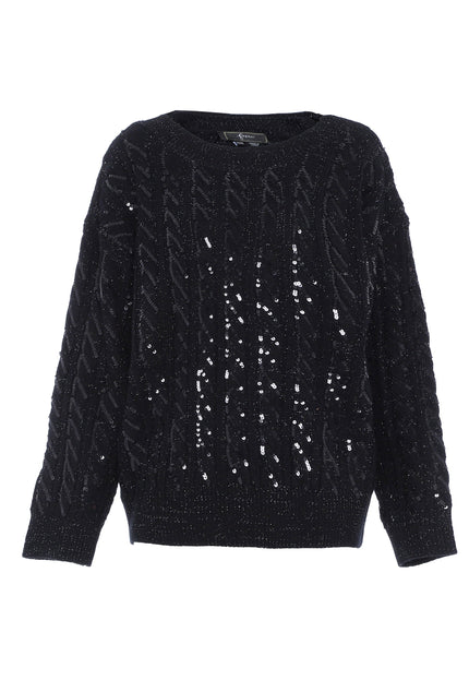 faina Women's Knitted Sweater With Sequin