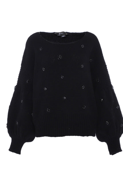 faina Women's Sweater With Rhinestone