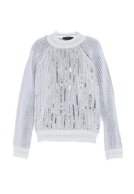 faina Women's Knitted Sweater With Sequin