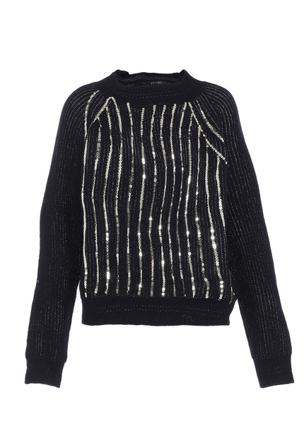 faina Women's Knitted Sweater With Sequin