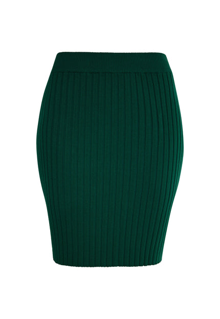 faina Women's Skirt With A Ribbed Knit Look